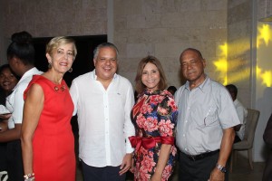 Ginette Bournigal, Cesar de los Santos, Graciela Fermin y Augusto Vasquez