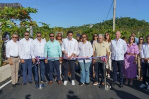 Inauguración carretera Ramal Viva, Las Terrenas