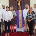 Personalidades y autoridades presentes en conmemoracion de eucaristia por 39 aniversario de zona franca puerto plata