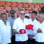 Presidente Luis Abinader visita estadio José Briceño