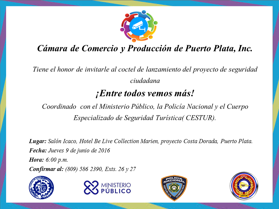 Cámara de Comercio lanzará Programa de Seguridad “Entre todos vemos más”