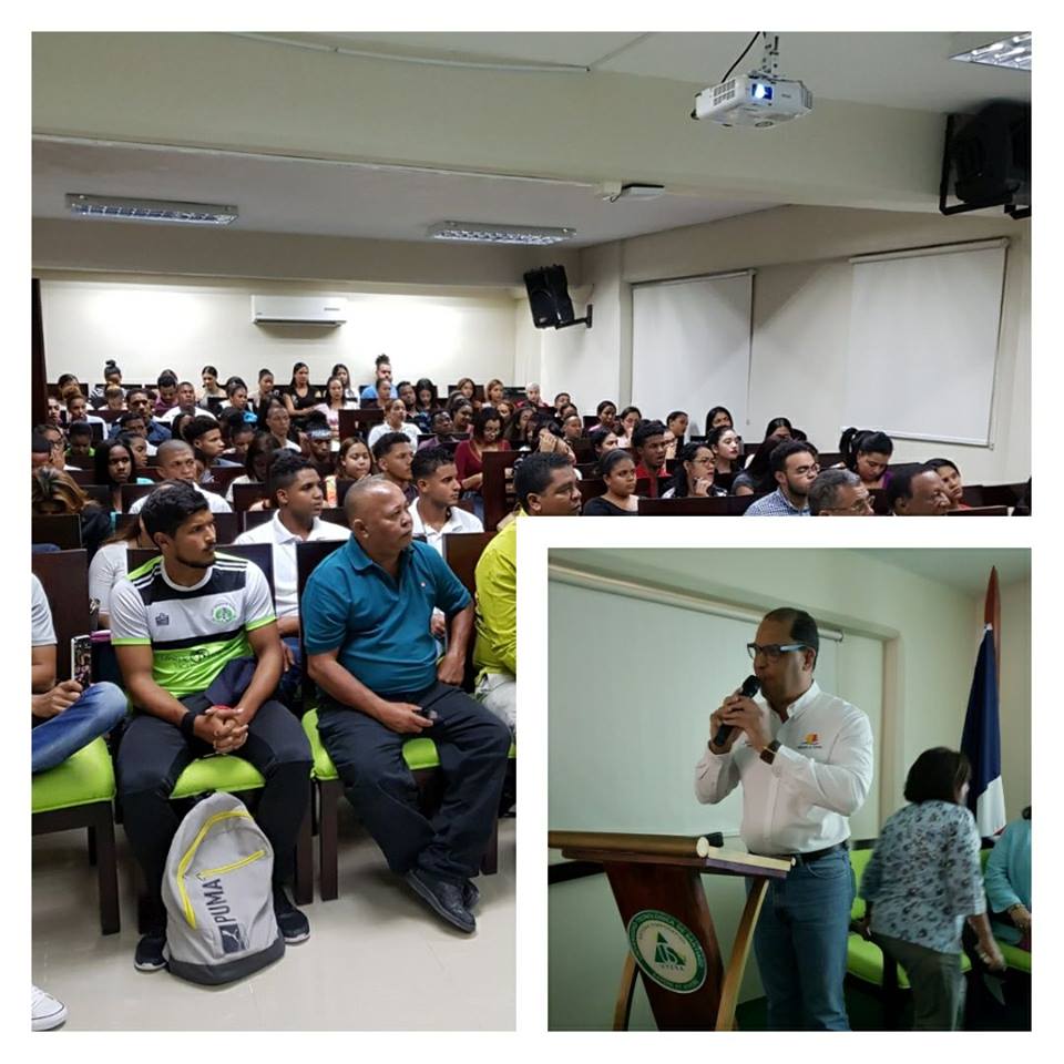 Julio Almonte dicta charla en Utesa, exhiben semblanza de Luis Pelegrín