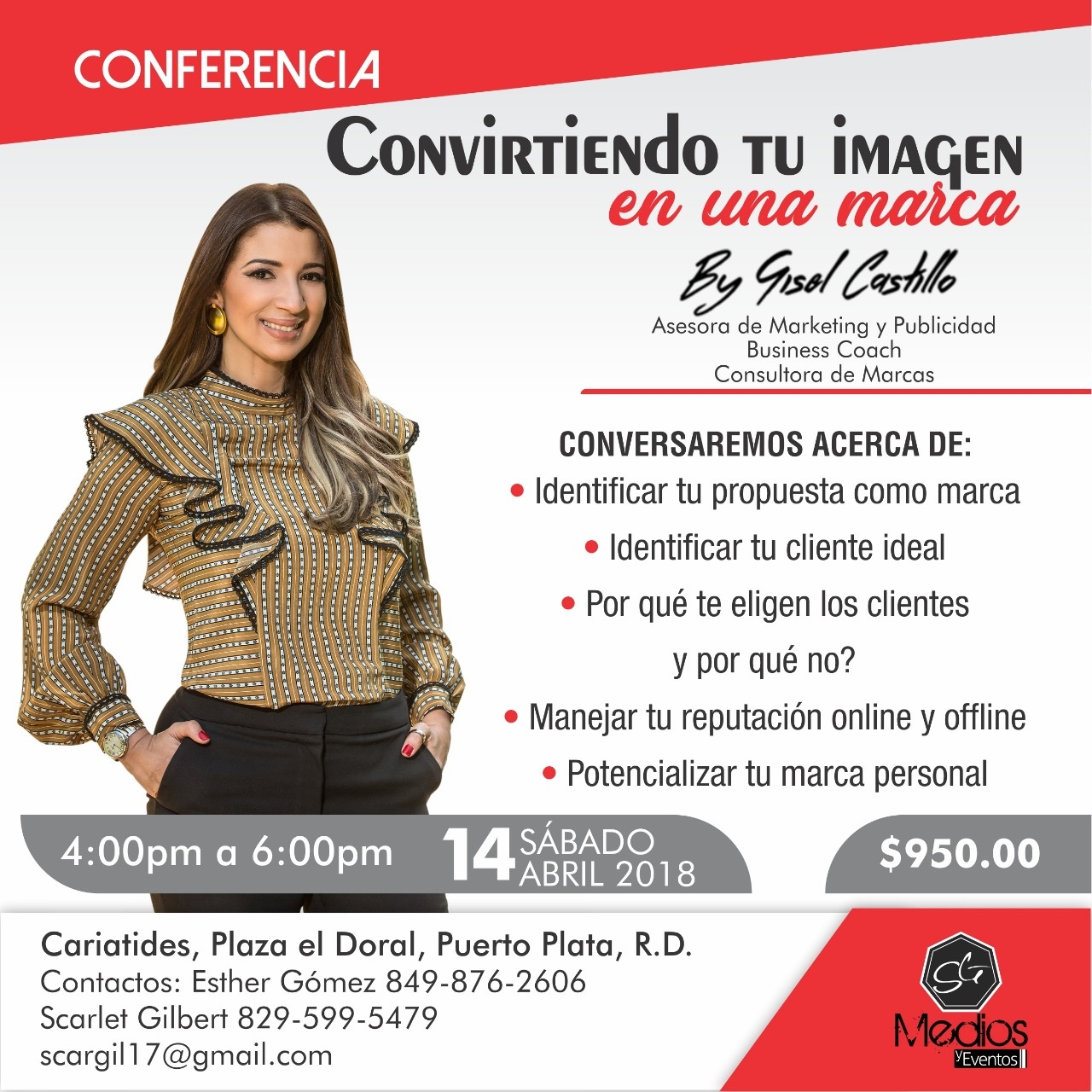 Reconocida Coach y Mercadologa realizará conferencia en Puerto Plata