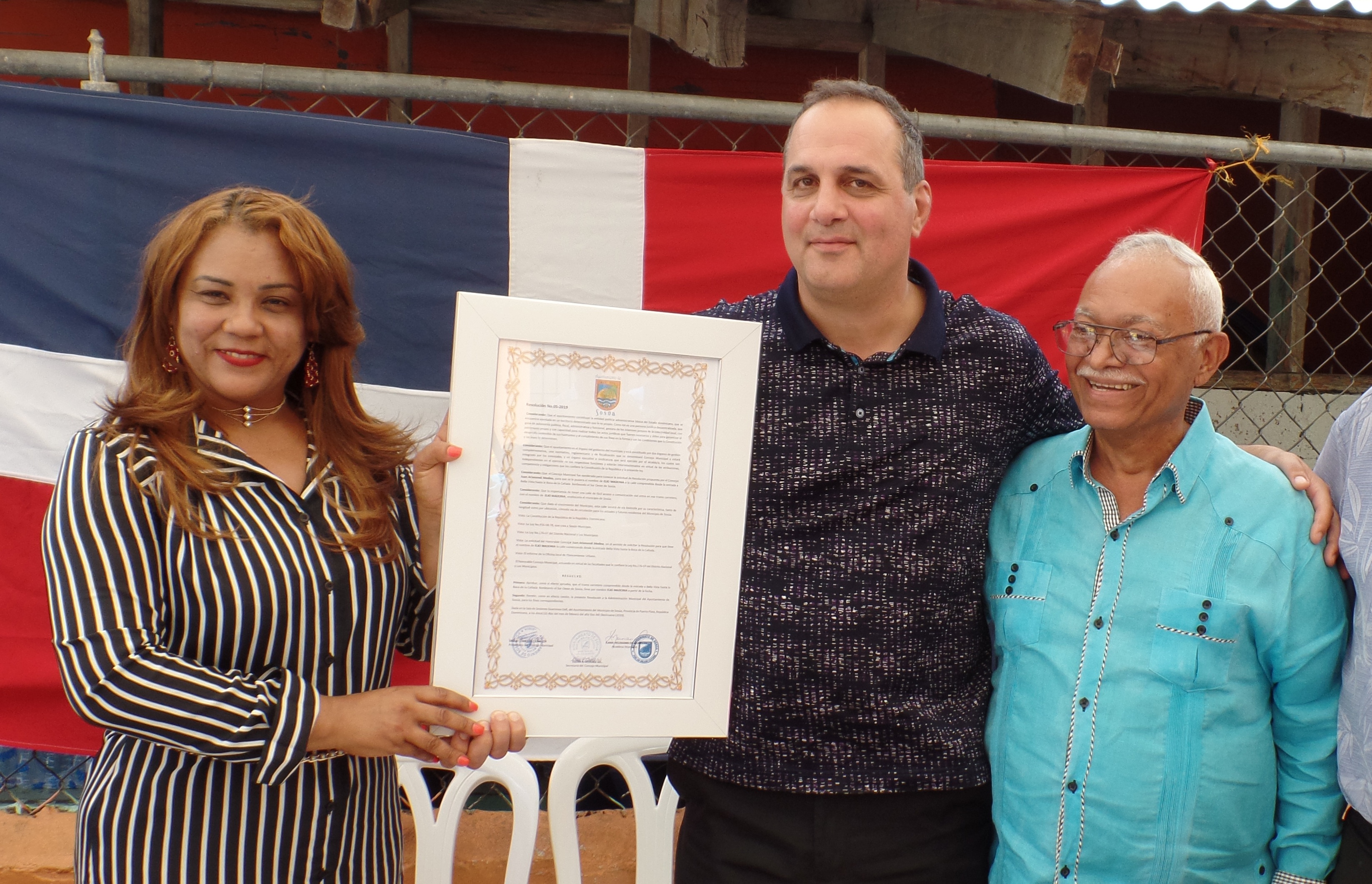 Ayuntamiento de Sosúa designa calle con el nombre de Elio Madonia