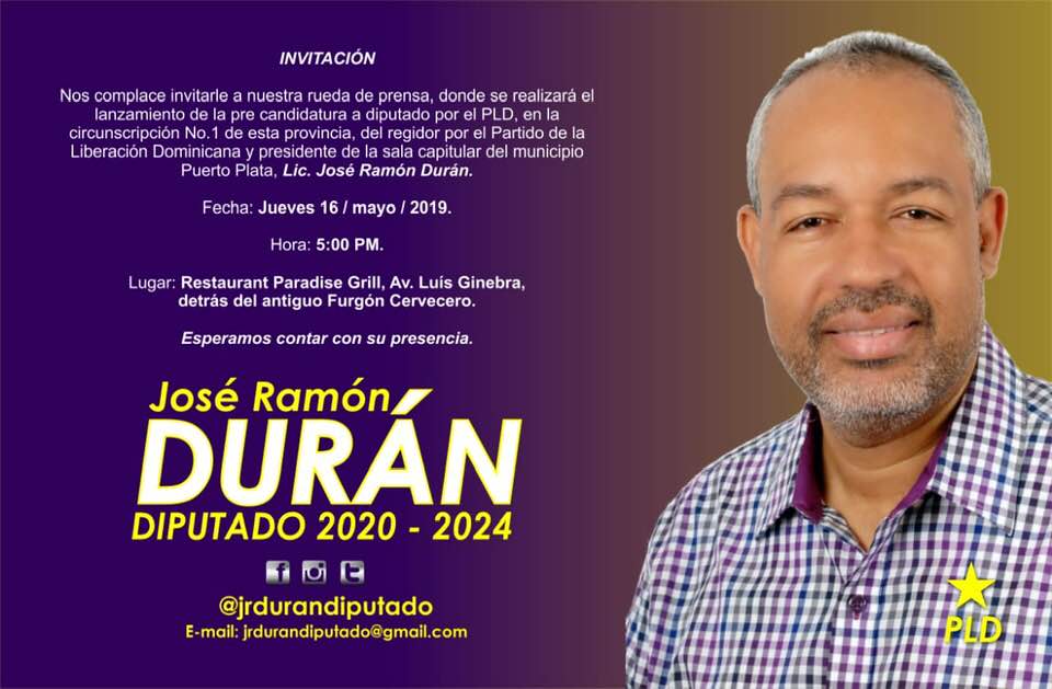José Ramón Durán aspirará a diputado, no a regidor