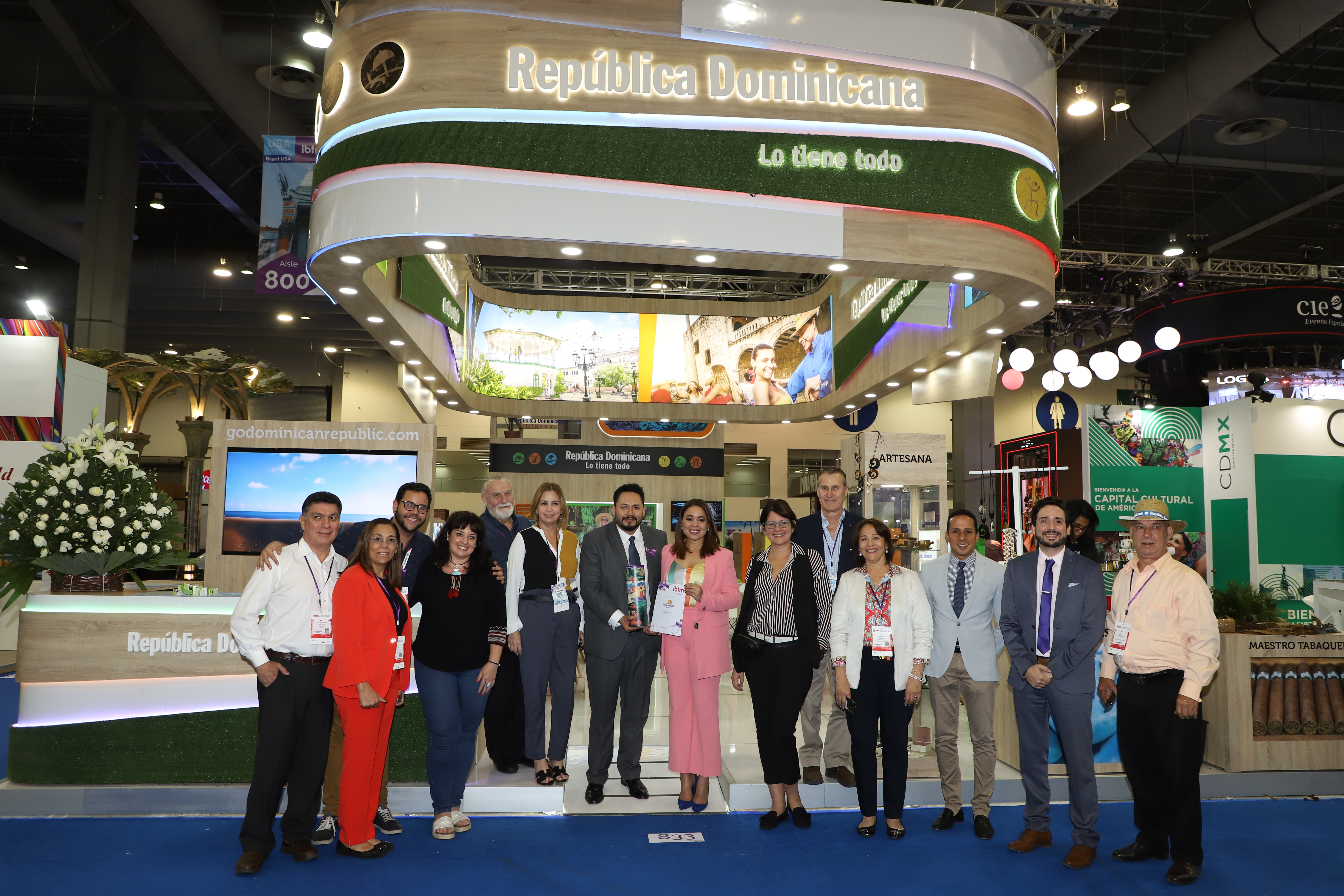 República Dominicana cierra su participación en IBTM Américas con gran éxito y obtiene galardón a “Mejor Stand”.