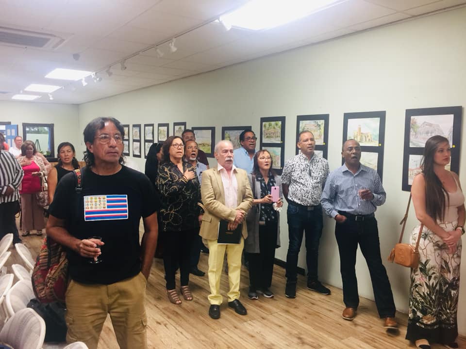 Ray Vásquez expone hasta el lunes en el Comisionado de Cultura Dominicano de New York una muestra de sus acuarelas victorianas de Puerto Plata