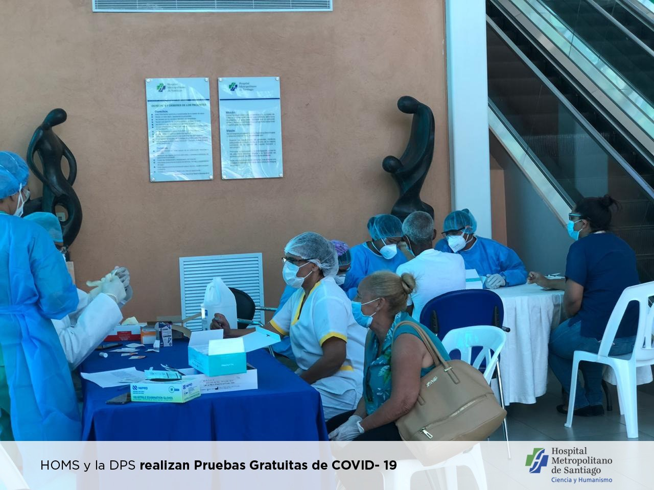 HOMS Y DPS realizan pruebas gratuitas para detectar  Covid-19