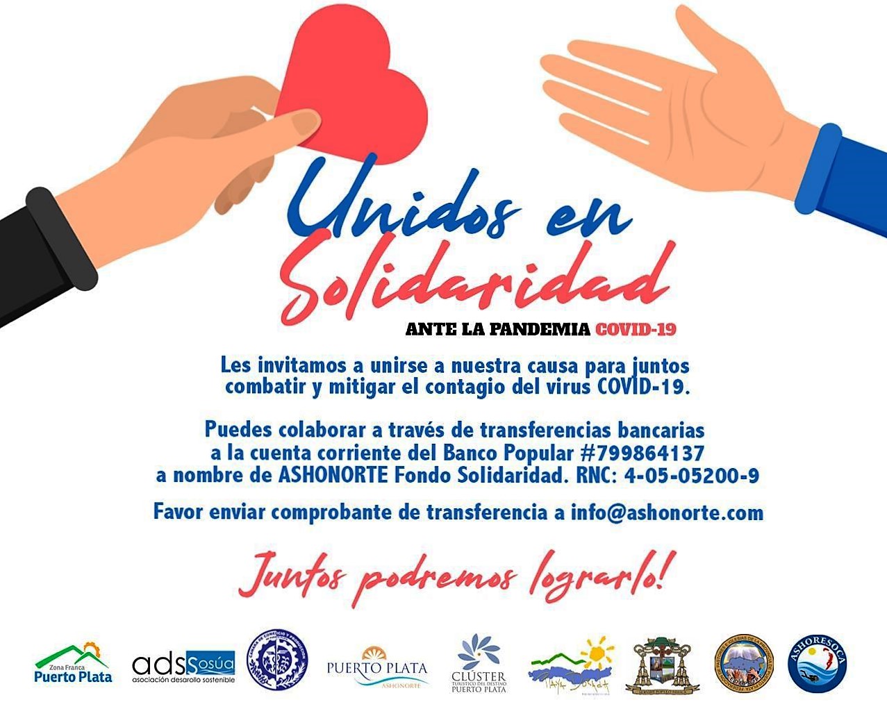 Sector privado de Puerto Plata crea fondo de apoyo para la prevención y mitigación de efectos del COVID-19