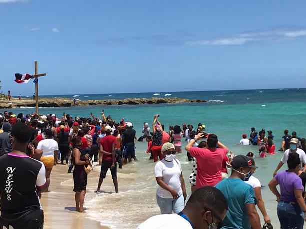 58 infectados de coronavirus en Puerto Plata desde caravana de peregrino; hoy vence cordón epidemiológico