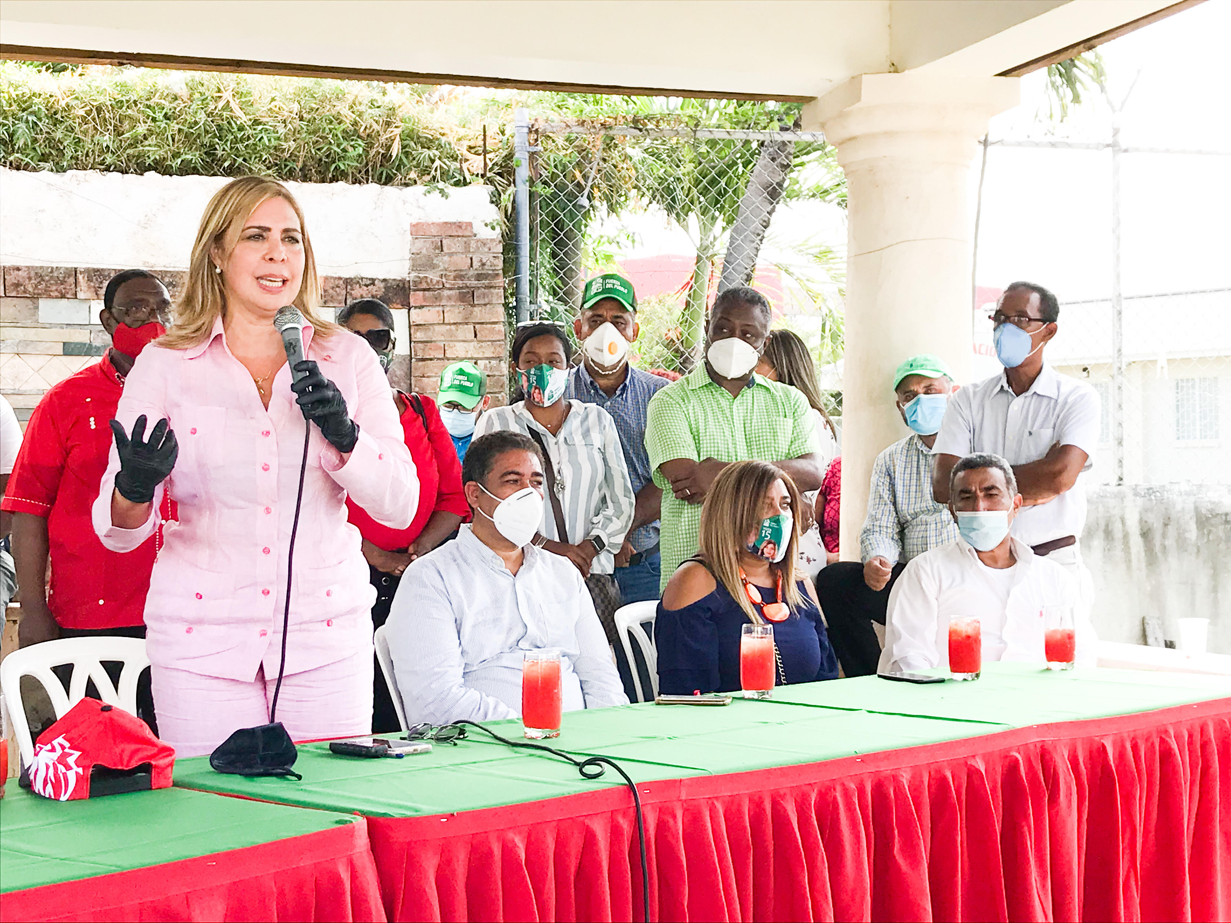 Sergia Elena recorre Puerto Plata y alienta la militancia a trabajar unida y firme