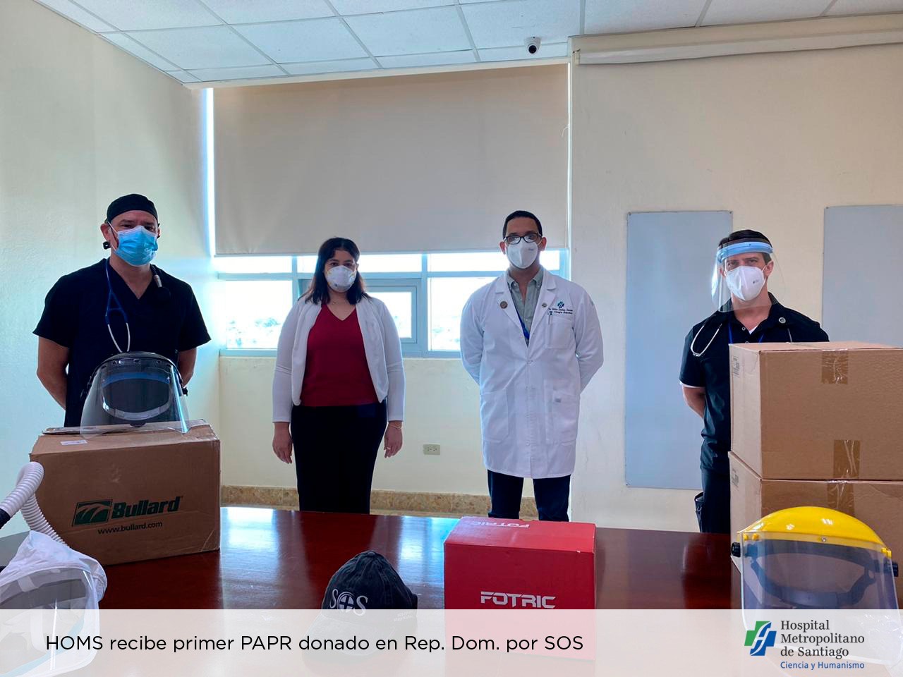 El HOMS afianza su liderazgo como Hospital Seguro, recibe primer PAPR en RD