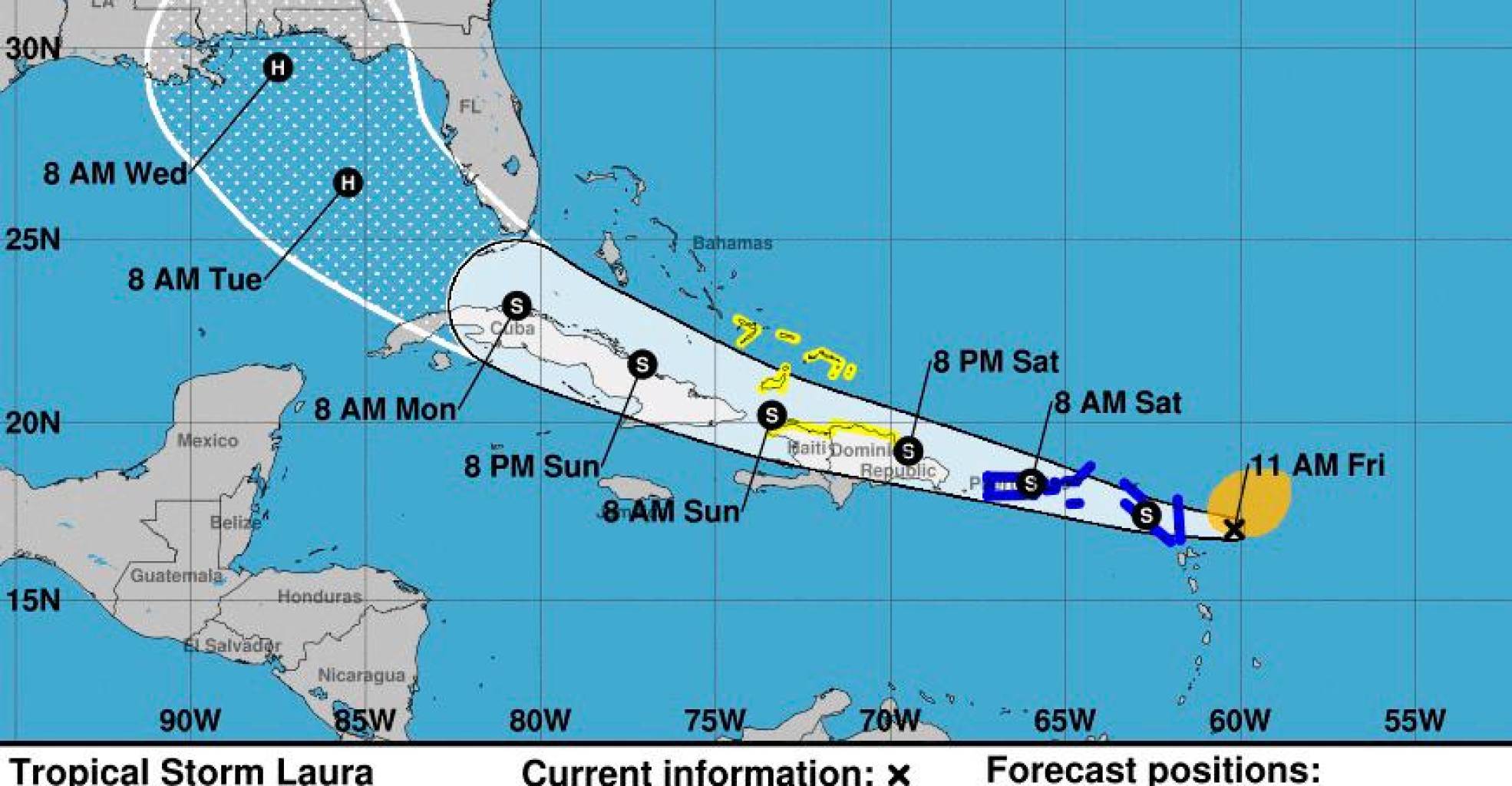 Incrementan a 11 provincias en alerta roja por tormenta Laura