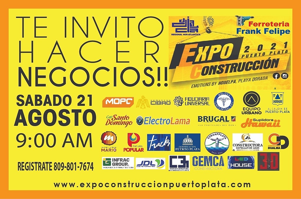 Expoconstrucción Puerto Plata 2021, se proyecta en la región como una de las más importantes