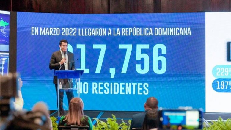 Más 600 mil turistas visitan República Dominicana en marzo