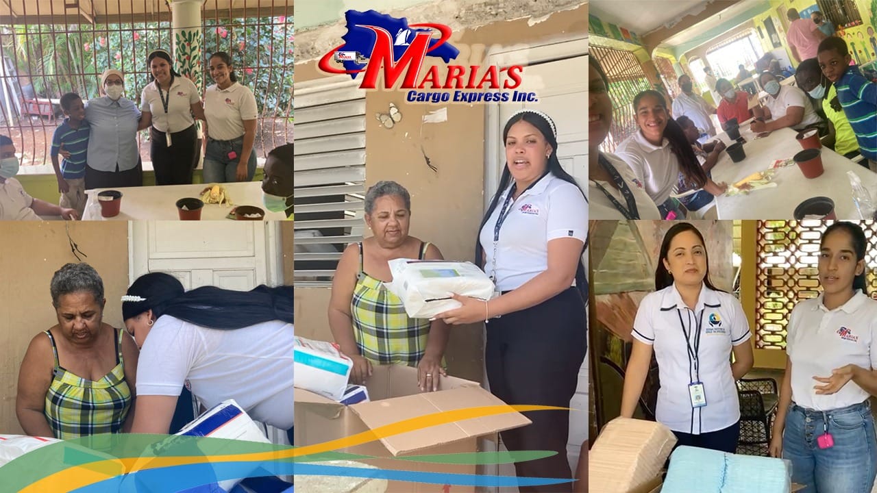 Empresa María’s Cargo Express entrega donativos a familias e instituciones puertoplateñas