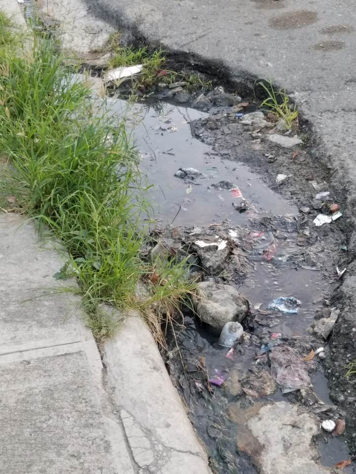 Solicitan a alcalde Roquelito García ordenar eliminación de hoyo lleno de lodo putrefacto y agua que representa un criadero de mosquitos