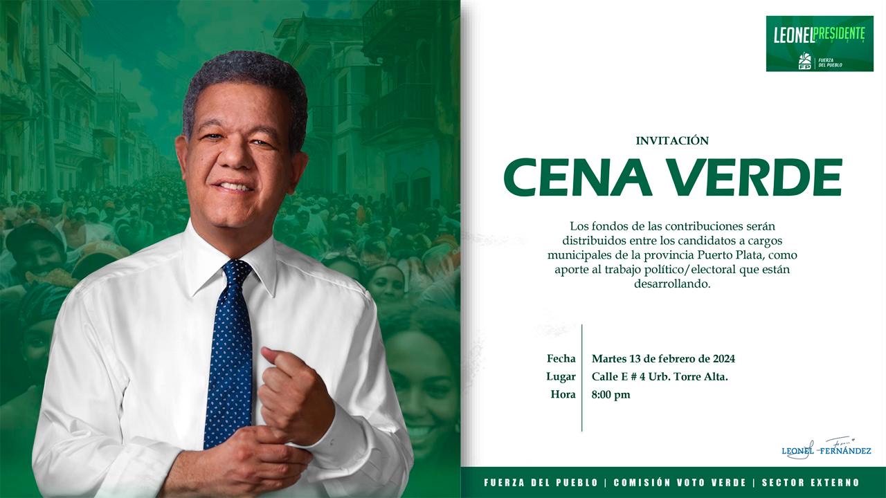 Voto Verte realizara cena para recaudar fondos para candidatos municipales FP