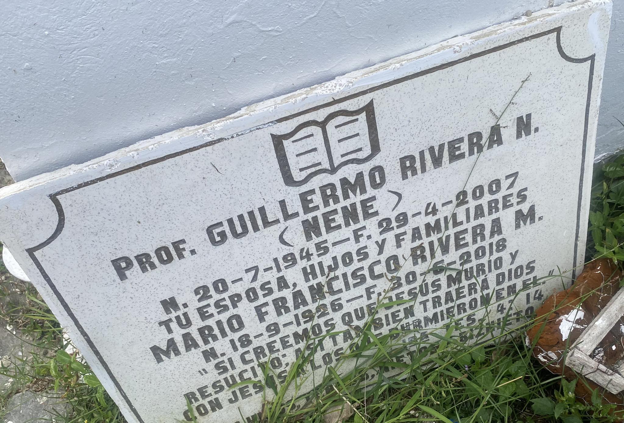 Un acto ignominioso contra la figura histórica del profesor Guillermo Rivera Núñez (Nene)