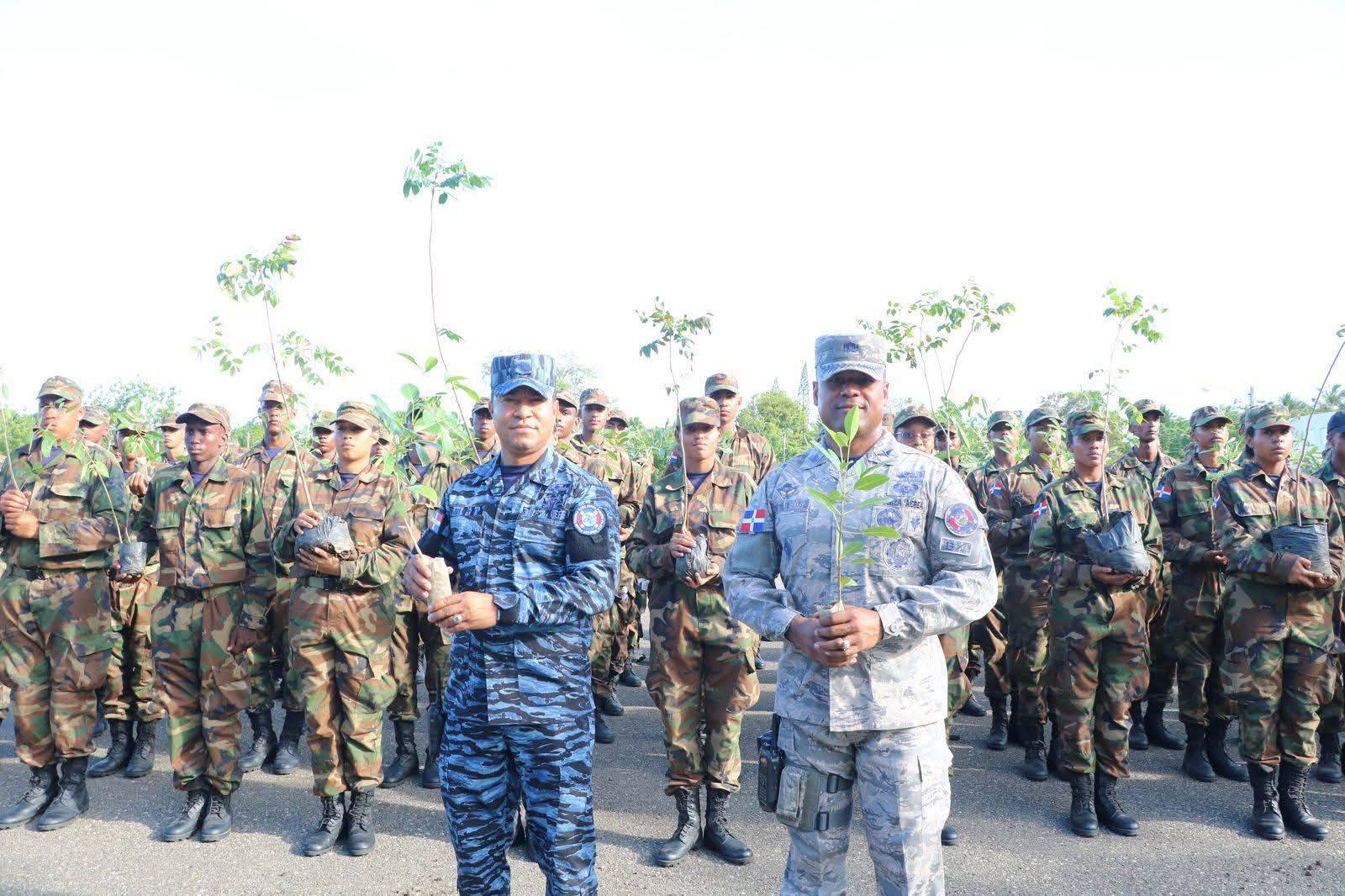 Base Aérea de Puerto Plata impulsa conciencia ecológica con jornada de reforestación