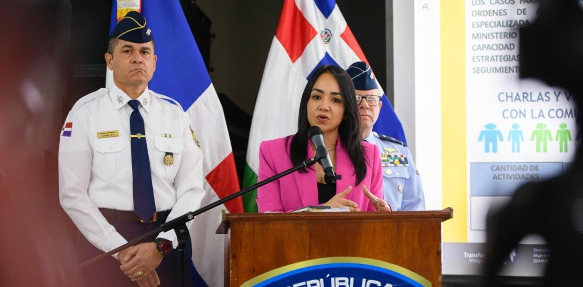 Ministra de Interior y Policía destaca 1,695 personas asistidas y 49 menores rescatados en casos de violencia intrafamiliar