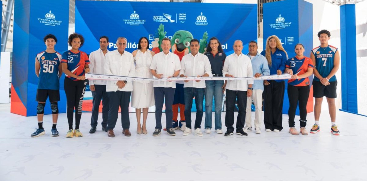 Ito Bisonó entregó Pabellón de práctica de Voleibol