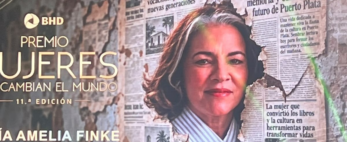 María Amelia Finke Brugal (Beba Finke) recibe el Premio Mujeres que Cambian el Mundo 2026 del BHD por sus aportes a la cultura